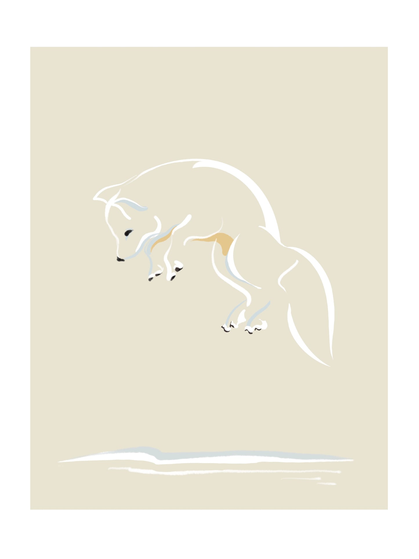 11x14 Print Arctic Fox