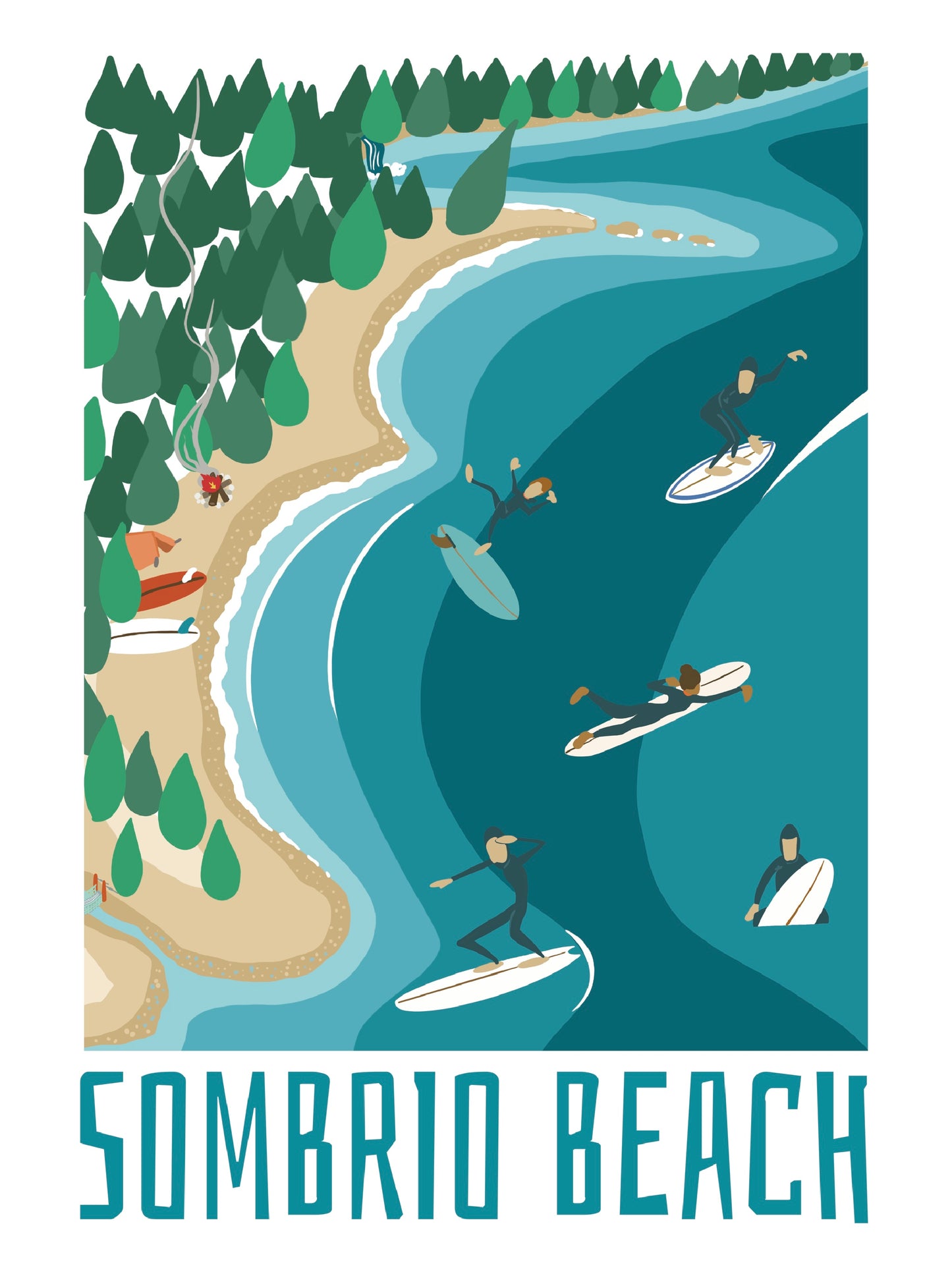 Sombrio Beach 11x14 print