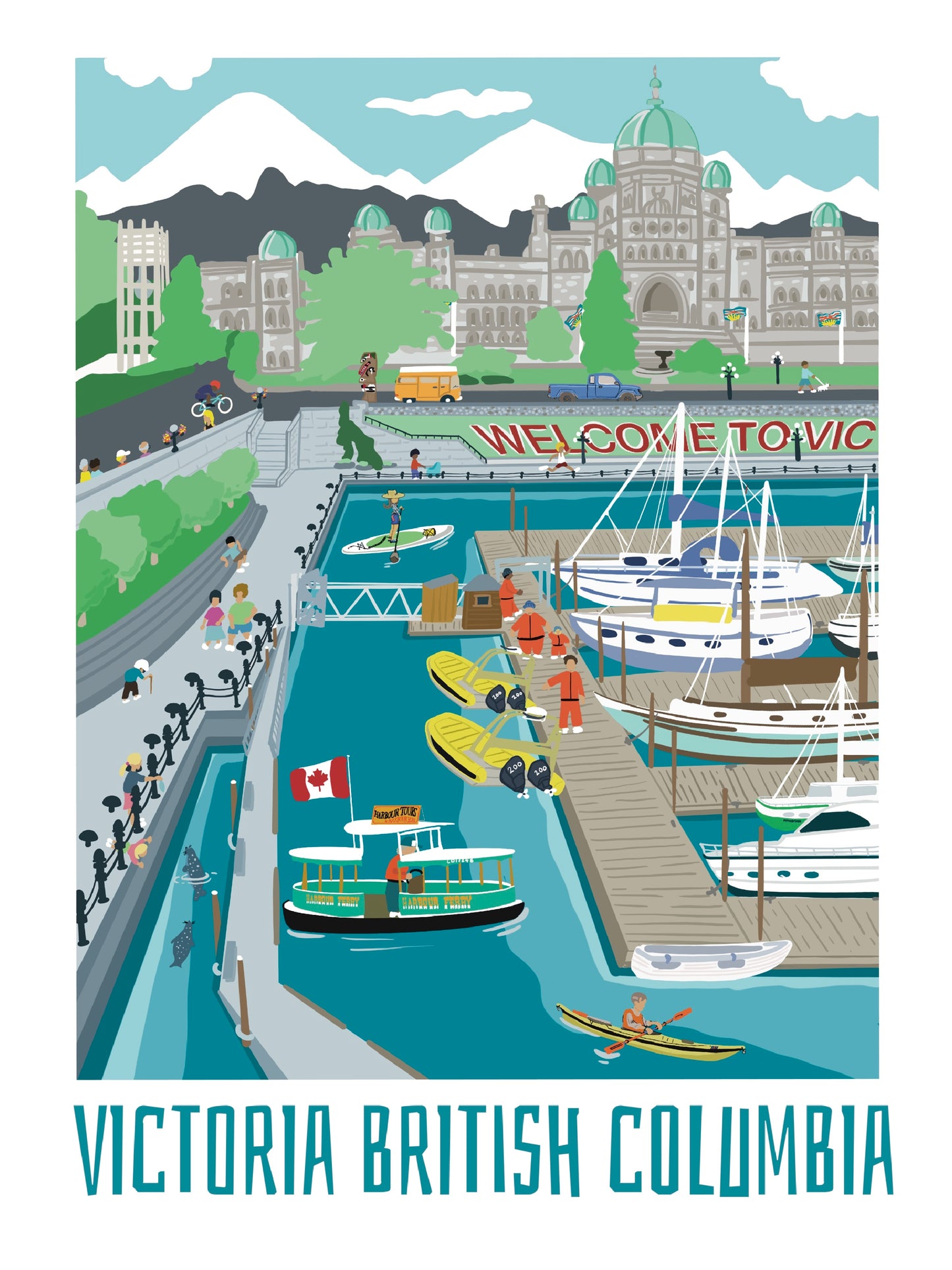 Victoria, British Columbia 11x14 Print