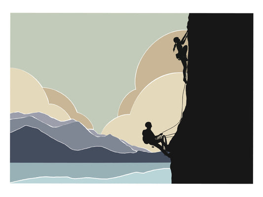 Coastal Climbing 5x7 card and envelope
