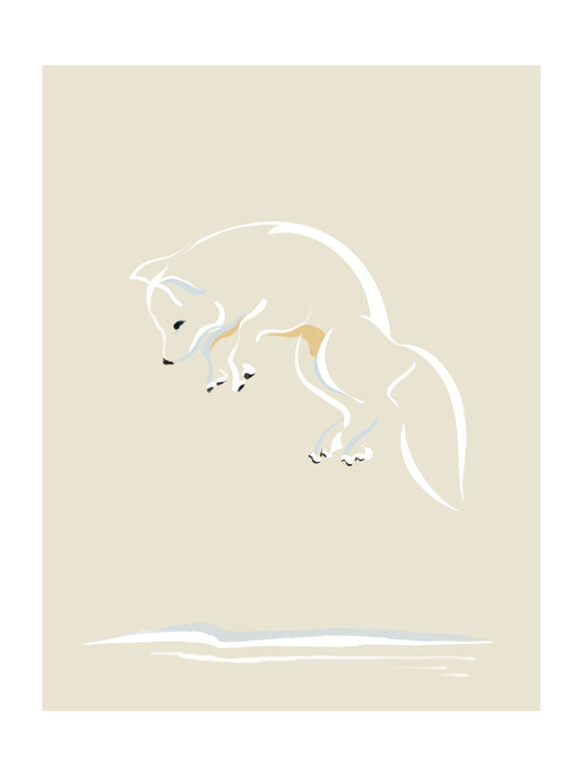 11x14 Print Arctic Fox