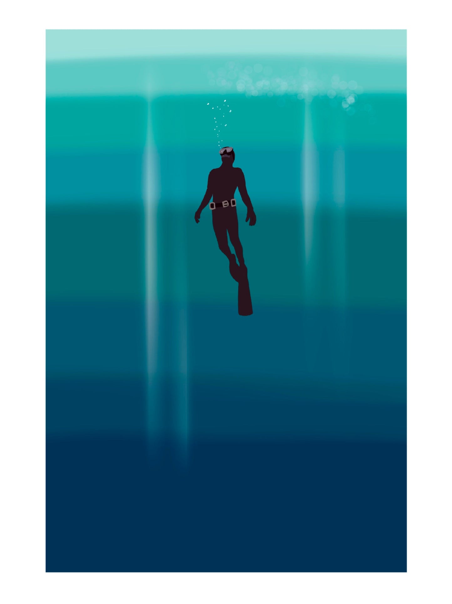 Diver Surfacing Card